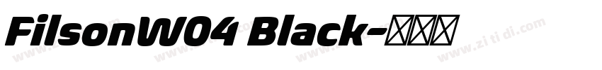 FilsonW04 Black字体转换